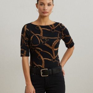 Lauren Ralph Lauren Maglietta con scollo a barchetta