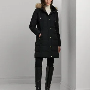 Lauren Ralph Lauren Piumino con pelliccia ecologica