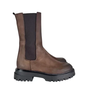 stivale beatles con lampo moka N6 Milano