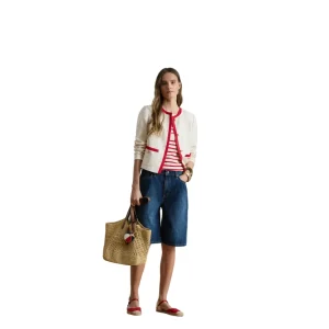 Lauren Ralph Lauren Bermuda in Denim a gamba larga