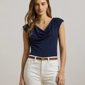 Lauren Ralph Lauren Maglia senza maniche con scollo a cappuccio