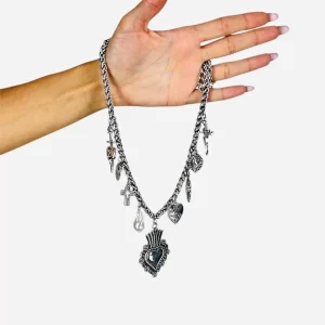 collana cuore sacro argento MYRA