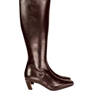 stivale punta squadrata alto nero,marrone N6 Milano