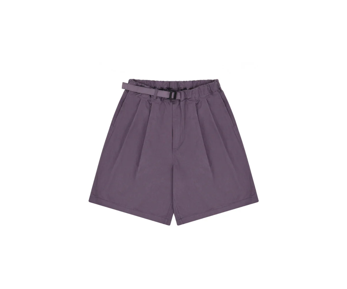 Two Tuck Wide Half Pants - Purple - immagine 2