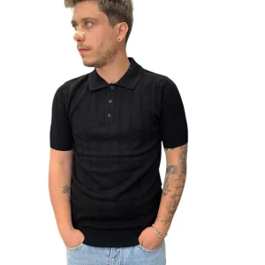 Polo in maglia lavorata a mezza manica LANDEK PARK