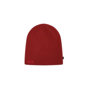 Fine Knit Beanie - Flame Red