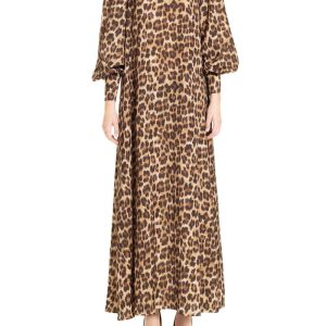 Caftano Animalier Marrone e Nero