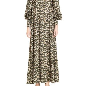 Caftano  Animalier Verde e Nero