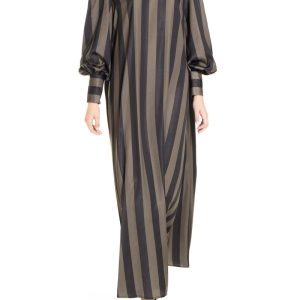 Caftano Riga Nero e Verde Militare