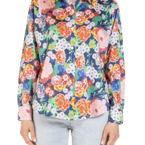 Camicia boyfriend  Fantasia Peonie