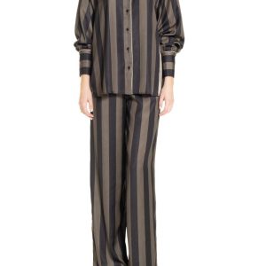 Camicia Riga Nero e Verde Militare