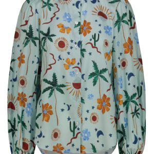 Camicia girocollo Fantasia Cactus
