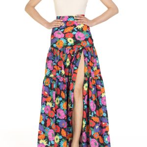 Gonna a ruota con spacco e balze  Fantasia Sevilla