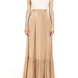 Portafoglio con balza Nocciola