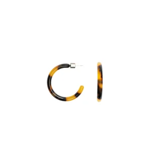 Loop Earrings - Dark Cheetah