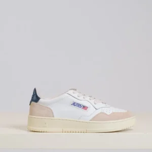Autry Sneakers Low Leather Suede White Blue