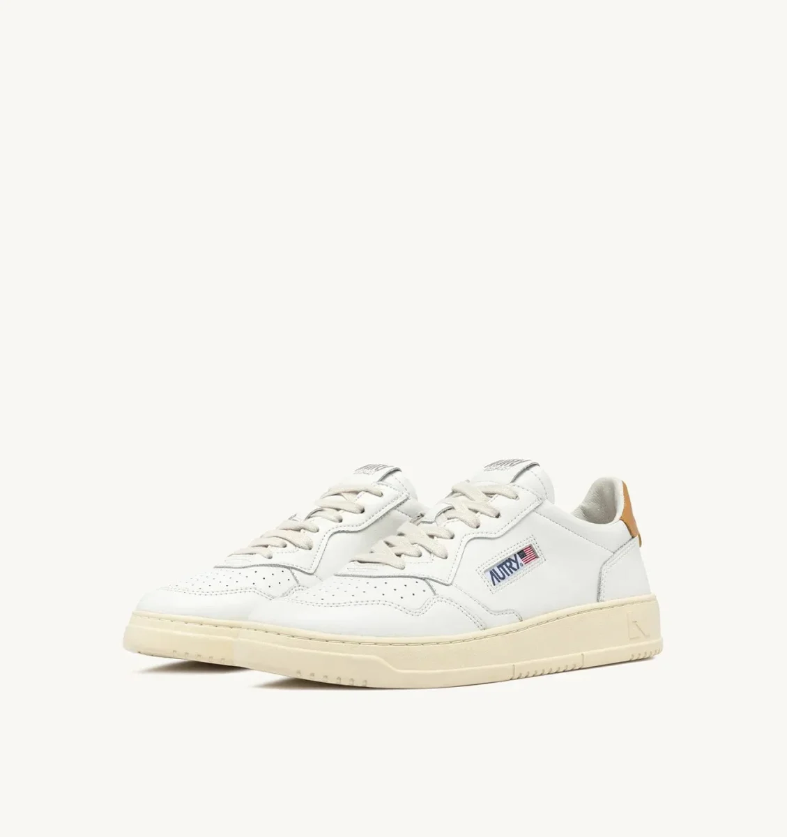 Autry Medalist Low Man Leather White Ylw. - immagine 3