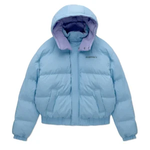 Kim Reversible Puffer - Pastel Violet/ Sky Blue