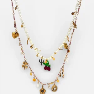 collana texas perle e ciondoly by MYRA