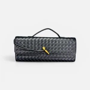 pochette intreccio rigida nero,militare,camello by MYRA