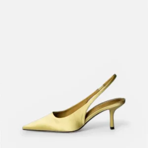 slingback raso lime CORINA