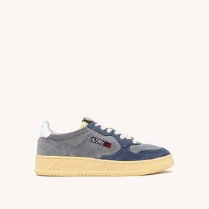 Autry Medalist Low Man Suede Grey Savoy