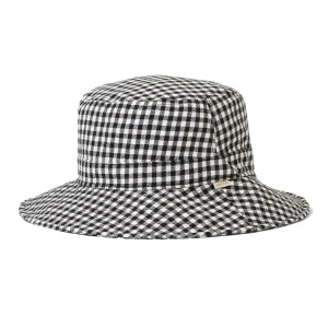 Petra Packable Bucket Hat - Black Gingham