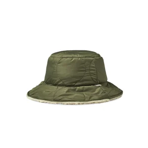 Petra Reversible Bucket Hat - Military Olive/ Dove