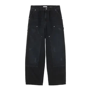 W' Brandon Double Knee - Black Grind Wash