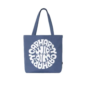 Canvas Graphic Tote - Jazzy Print/ Blue Iris