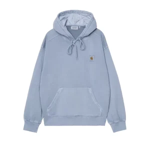 Hooded Nelson Sweat - Gentle Blue (Garment Dyed)