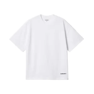 Link Script S/S Tee - White/ Black