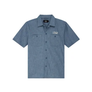 Forecourt Chambray S/S Shirt - Mid Indigo