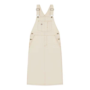 Bib Long Overall Dress - Whitecap Grey