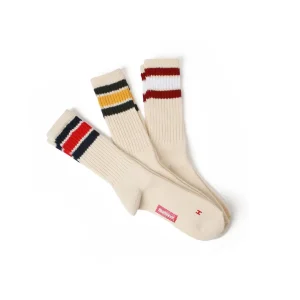 Sinker Line 3-Pack Socks - Cream/ Multi