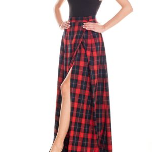 Gonna portafoglio tartan – rosso e blu