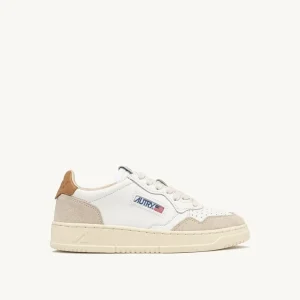 Autry Medalist Low Man Leat/Suede Wht/Brnsug