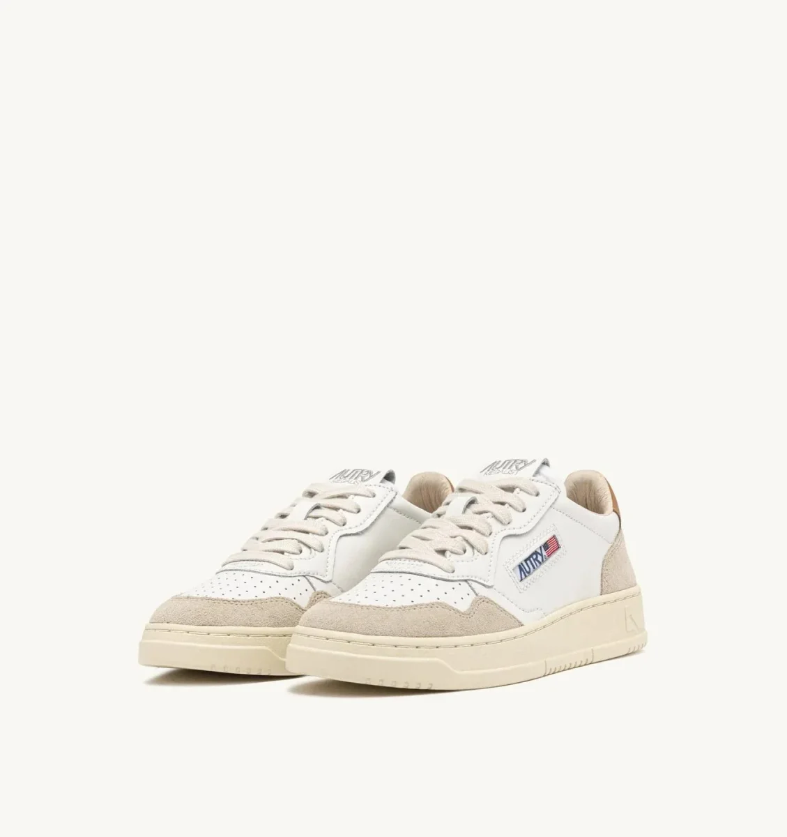 Autry Medalist Low Man Leat/Suede Wht/Brnsug - immagine 3
