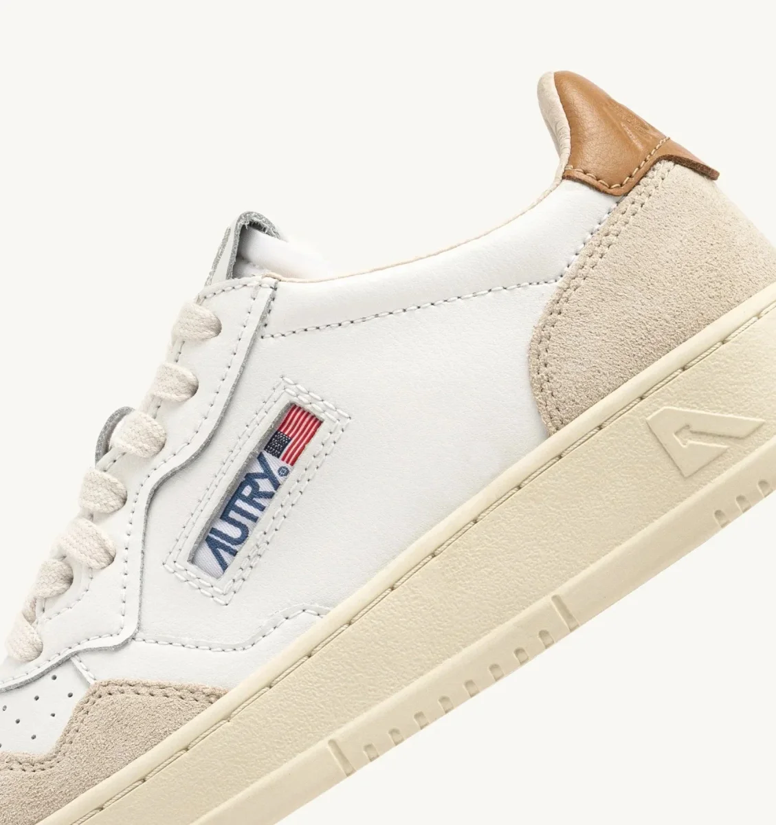 Autry Medalist Low Man Leat/Suede Wht/Brnsug - immagine 7