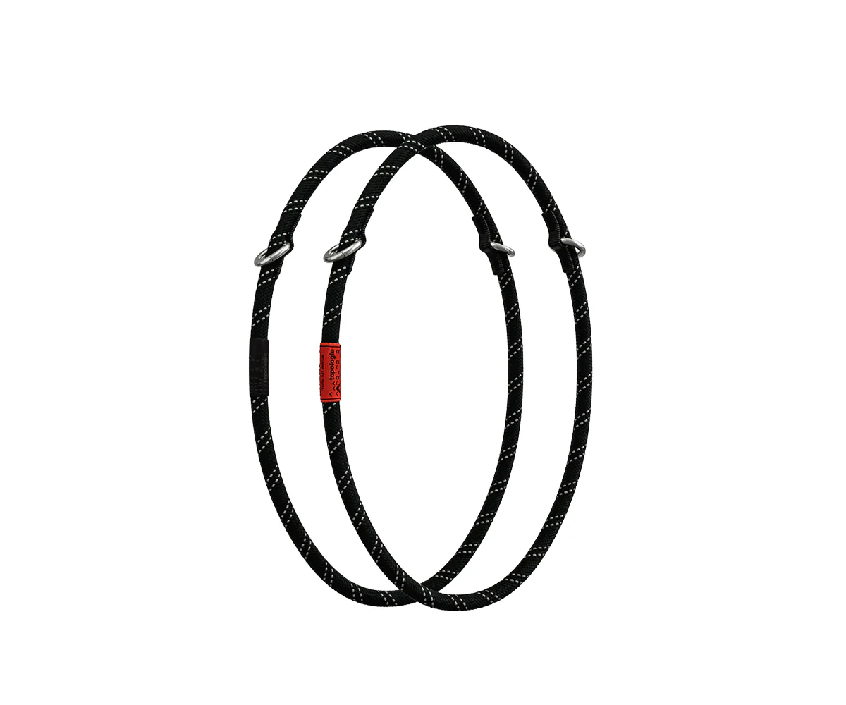 10mm Rope Loop - Black Reflective